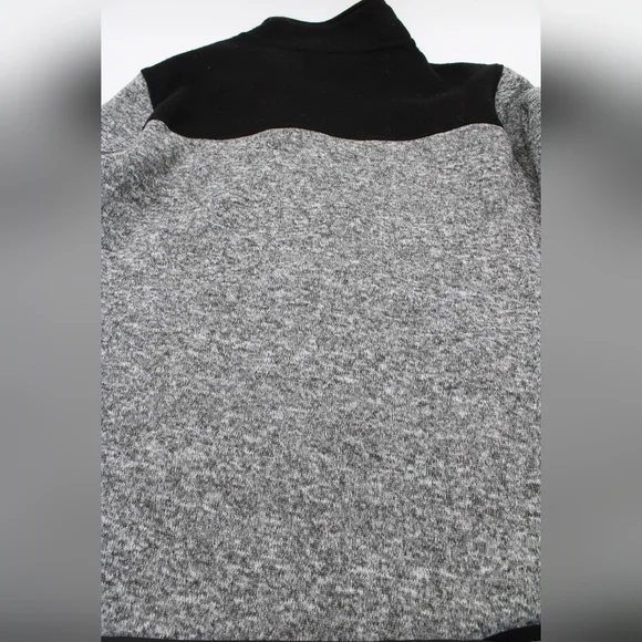 Eddie Bauer Men’s Black/Grey Half Zip Sweater Fleece – Size XL - Picture 6 of 8
